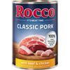 Rocco Classic Pork 6 x 400 g umido per cane - Manzo & Pollo