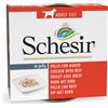 Schesir 6 x 150 g Alimento umido per cani - Pollo e Manzo