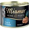 Miamor Delicato Filetto in Gelatina 6 x 185 g - Tonno & Gamberetti
