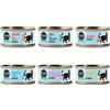 Cosma Nature Pacco misto umido per gatto - 6 x 70 g Adult: 2 gusti Tonno + 3 gusti Pollo + 1 gusto Salmone