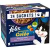 Felix Sensations in Gelatina 24 x 85 g umido gatto - Varietà mista in gelatina