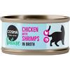 Cosma Nature 6 x 70 g Alimento umido per gatti - Petto di Pollo & Gamberetti