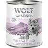 Wolf of Wilderness Junior 6 x 800 g umido per cane - Wild Hills - Anatra & Vitello