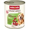 animonda GranCarno Original 24 x 800 g - Adult: Manzo & Cuori di Anatra