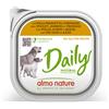 Almo Nature Daily 9 x 300 g Alimento umido per cane - con Pollo, Prosciutto e Formaggio