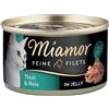 Miamor Delicato Filetto in Gelatina - lattine 6 x 100 g - Tonno chiaro & Riso