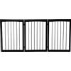AllMyPets Cancelletto per Cani e Animali Domestici a 3 Sezioni Divisorio di Sicurezza Pieghevole 160x1.2x76cm - 39D0