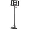 SPORTNOW Canestro Basket ad Altezza Regolabile per Giardino e Piscina con Base Riempibile, 110x75x195-370 cm, Nero