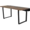 Dezctop Scrivania Gaming Dezctop Bifrost 160 (senza pannelli D-Board) - gambe completamente saldate, efficiente sistema di gestione dei cavi, include due ripiani in fibra ad alta densità, Colore Nero Ripiano Noce