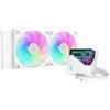 DEEPCOOL Dissipatore a Liquido DeepCool LT240 ARGB WH - AIO 240mm, 2x120mm per CPU Intel/AMD, Bianco