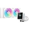DEEPCOOL Dissipatore a Liquido DeepCool MYSTIQUE 240 ARGB - AIO 240mm, Schermo TFT LCD da 2,8″, Bianco