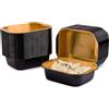 CONTITAL AS220497 Eclipse oro/nero vaschetta 1 porzioni mm 157x124x40h 50 pezzi