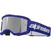 Alpinestars mascherina Vision 3 Wordmark Goggle - 7266 Blue mirrored Silver