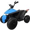 Pilots Kids Quad Elettrico Blu 12V per Bambini da 3 Anni