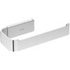 COSMIC Lineb+ Portarotolo di Carta Igienica Senza Coperchio per il Bagno di Design Quadrato e Contemporaneo. Supporto Appendicarta per WC Realizzato in Metallo. Accessorio per Bagno di Colore Cromo