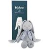 KALOO - Lapinoo - Doudou Coniglio - Peluche in Velluto a Coste per Neonato - 35 cm - Colore Blu - Materiale Ultra Morbido - Confezione Regalo - dalla Nascita, K972200