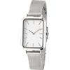 Forrader Orologio analogico al quarzo da donna con cinturino in acciaio inox, ultra sottile, minimalista, quadrato