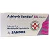 SANDOZ SpA Aciclovir sand*crema 3 g 5% - - 033731047