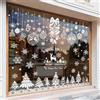 Caiery 185 PZ Vetrofanie Renna Fiocchi di Neve per Natale, Fiocco di Neve Stickers da Vetro Finestra Vetrina Natale Decorazione,- Fantastiche Adesivi Statici in PVC