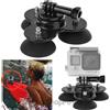 PULUZ SUPPORTO ORIGINALE PU164B TRIPLA VENTOSA AUTO FISSAGGIO FORTE PER ACTION CAM BLACK PER GOPRO HERO - NYLOX