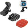 MAXY SUPPORTO ADESIVO AUTO BLACK PER GOPRO NYLOX TREVI AKASO APEXCAM COOAU WOLFANG EZVIZ