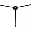 MAXY SUPPORTO TREPPIEDE METALLICO SENZA GHIERA BLACK PER GOPRO NYLOX TREVI AKASO APEXCAM COOAU WOLFANG EZVIZ