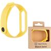 TACTICAL CINTURINO 654 ORIGINALE SILICONE PER XIAOMI MI BAND 5 - 6 - 7 GIALLO