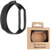 TACTICAL CINTURINO 661 ORIGINALE SILICONE PER XIAOMI MI BAND 5 - 6- 7 BLACK