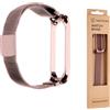 TACTICAL CINTURINO 662 ORIGINALE MAGNETIC STEEL PER XIAOMI MI BAND 5 - 6 -7 ROSA