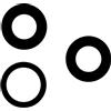 OEM APPLE 3 VETRI DI PROTEZIONE FOTOCAMERE PER APPLE IPHONE 11 PRO
