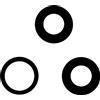 OEM APPLE 3 VETRI DI PROTEZIONE FOTOCAMERE PER APPLE IPHONE 11 PRO MAX