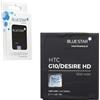BLUE STAR BATTERIA IONI DI LITIO 3,7V 1300mAh PER HTC DESIRE HD - G10