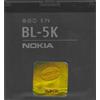 NOKIA BATTERIA LITIO ORIGINALE BL-5K BULK PER C7 - N85 - N86 - 701 - X7