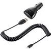 HTC CARICABATTERIE ORIGINALE DA AUTO PER ACCENDISIGARI CC-C300 10W DUAL USB CAVO MICROUSB BLACK PER SMARTPHONE