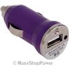 MAXY CARICABATTERIE PER AUTO DA ACCENDISIGARI USB UNIVERSALE 5W 1A PURPLE BULK PER MODELLI A MARCHIO APPLE