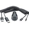 NOKIA CARICABATTERIE DA AUTO PER ACCENDISIGARI ORIGINALE DUAL USB DC-20 BLACK BULK PER CELLULARI