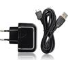 BLUE STAR CARICABATTERIE DA PARETE PER CASA USB 10W + CAVO MICROUSB BLACK PER MODELLI A MARCHIO SAMSUNG