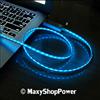 MAXY CAVO DATI LED LUMINOSO MICROUSB 1 METRO BLU PER SMARTPHONE