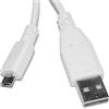 MAXY CAVO DATI E RICARICA MICROUSB 1 METRO WHITE BULK PER MODELLI A MARCHIO HTC