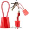 MAXY CAVO DATI E RICARICA USB PORTACHIAVI MICROUSB RED PER SMARTPHONE
