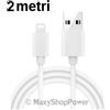 MAXY CAVO DATI E RICARICA USB TO APPLE 8 PIN CONNECTOR 2 METRI WHITE BULK PER MODELLI A MARCHIO APPLE