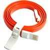 ONEPLUS CAVO DATI E RICARICA MicroUsb ORIGINALE PIATTO ANTIAGGROVIGLIAMENTO 100CM RED PER MODEL ONE - 2 - X