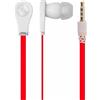 GLOBAL TECHNOLOGY GT AURICOLARE A FILO STEREO BE BASS IN-EAR UNIVERSALE JACK 3,5MM PER MUSICA RED