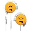 START AURICOLARE A FILO STEREO SMILE-01 HEADPHONES JACK 3,5MM UNIVERSALE PER MUSICA YELLOW PER MODELLI A MARCHIO SAMSUNG