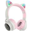 HOCO CUFFIE ORIGINALE BLUETOOTH STEREO CHEERFUL W27 CAT EAR GREY