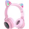 HOCO CUFFIE ORIGINALE BLUETOOTH STEREO CHEERFUL W27 CAT EAR PINK