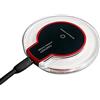 MAXY CARICABATTERIE ENTERPRISE LED RED CASA CIRCOLARE WIRELESS CHARGER QI UNIVERSALE PER MODELLI A MARCHIO APPLE