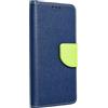 FANCY CUSTODIA A LIBRO FANCY BOOK CASE PER APPLE IPHONE 14 NAVY-LIME