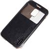 USAMS CUSTODIA ORIGINALE FLIP CASE MERRY SERIES PER SAMSUNG GALAXY S5 ACTIVE BLACK