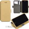 MAXY CUSTODIA S-POCKET BOOK ORIZZONTALE SILICONE FLIP CASE PER LG K10 LTE GOLD